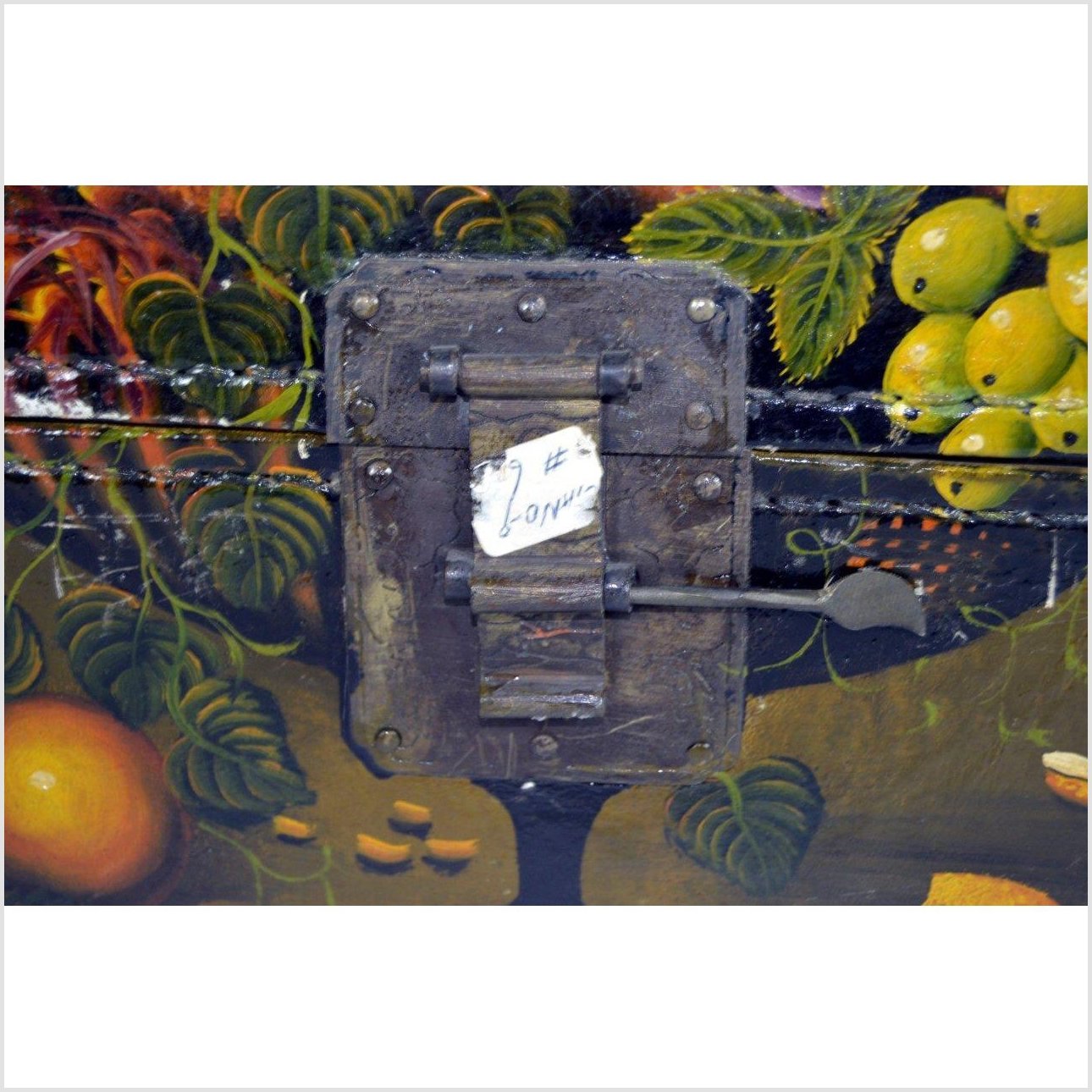 Vintage Indonesian Leather Stationery Box-5. Asian & Chinese Furniture, Art, Antiques, Vintage Home Décor for sale at FEA Home