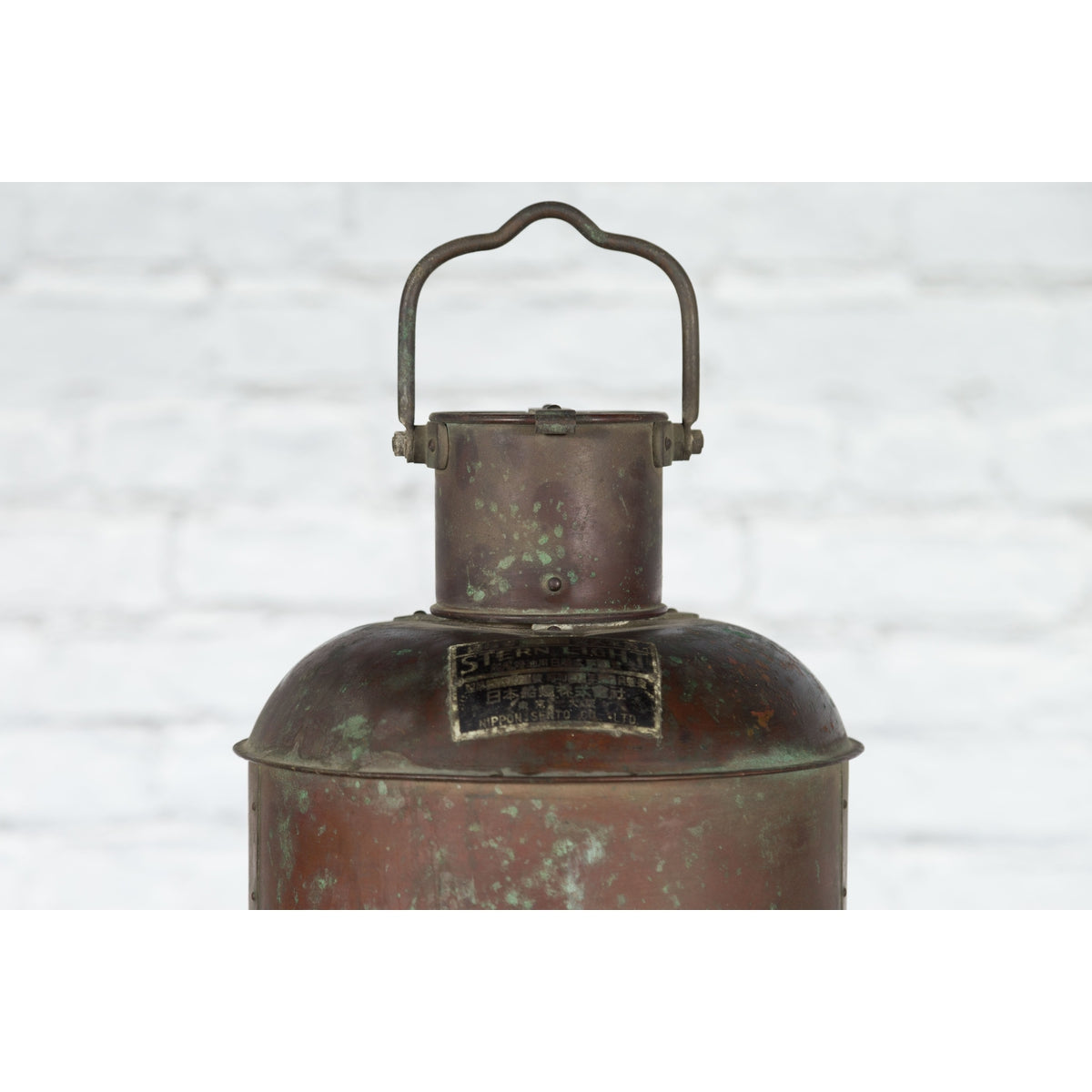 Vintage Japanese Ship's Navigation Stern Light by Nippon Sento Co, Ltd-10. Asian & Chinese Furniture, Art, Antiques, Vintage Home Décor for sale at FEA Home