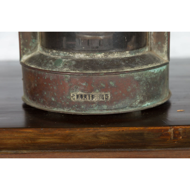 Vintage Japanese Ship's Navigation Stern Light by Nippon Sento Co, Ltd-YNE631-14. Asian & Chinese Furniture, Art, Antiques, Vintage Home Décor for sale at FEA Home