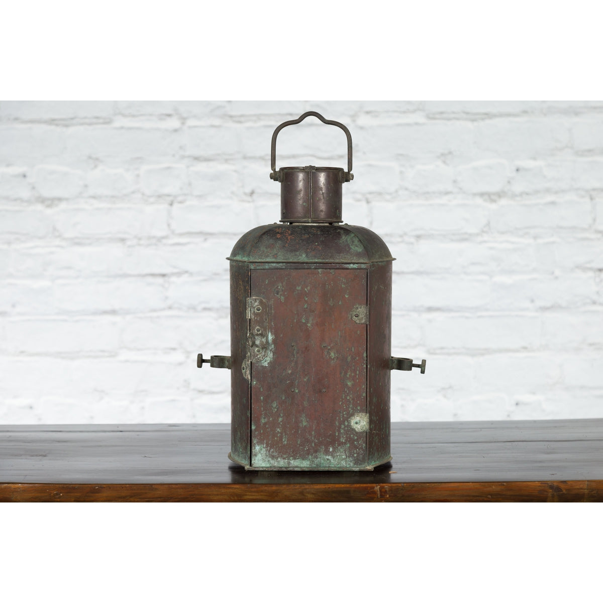Vintage Japanese Ship's Navigation Stern Light by Nippon Sento Co, Ltd-15. Asian & Chinese Furniture, Art, Antiques, Vintage Home Décor for sale at FEA Home