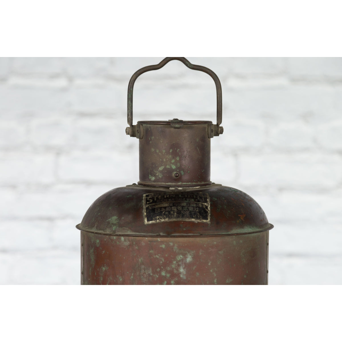 Vintage Japanese Ship's Navigation Stern Light by Nippon Sento Co, Ltd-9. Asian & Chinese Furniture, Art, Antiques, Vintage Home Décor for sale at FEA Home