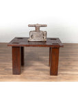 Vintage Javanese Midcentury Wooden Bench with Raised Motifs and Straight Legs-3. Asian & Chinese Furniture, Art, Antiques, Vintage Home Décor for sale at FEA Home