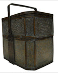 Vintage Large Woven Rattan Basket-3. Asian & Chinese Furniture, Art, Antiques, Vintage Home Décor for sale at FEA Home