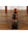 Vintage Northern Thai Double Ram Painted Sculpture with Gilt and Jewelry Motifs-14. Asian & Chinese Furniture, Art, Antiques, Vintage Home Décor for sale at FEA Home