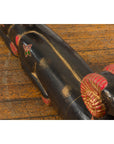 Vintage Northern Thai Double Ram Painted Sculpture with Gilt and Jewelry Motifs-16. Asian & Chinese Furniture, Art, Antiques, Vintage Home Décor for sale at FEA Home