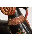 Vintage Northern Thai Double Ram Painted Sculpture with Gilt and Jewelry Motifs-9. Asian & Chinese Furniture, Art, Antiques, Vintage Home Décor for sale at FEA Home