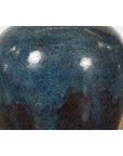 Vintage Oversized Thai Shigaraki Style Namako Glazed Planter with Wave Effects-6. Asian & Chinese Furniture, Art, Antiques, Vintage Home Décor for sale at FEA Home