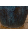 Vintage Oversized Thai Shigaraki Style Namako Glazed Planter with Wave Effects-7. Asian & Chinese Furniture, Art, Antiques, Vintage Home Décor for sale at FEA Home