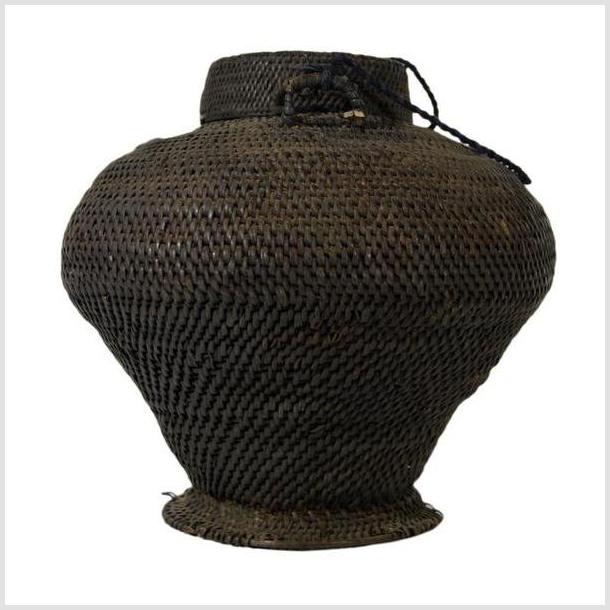 Vintage Philippines Woven Farmer's Basket-3. Asian & Chinese Furniture, Art, Antiques, Vintage Home Décor for sale at FEA Home