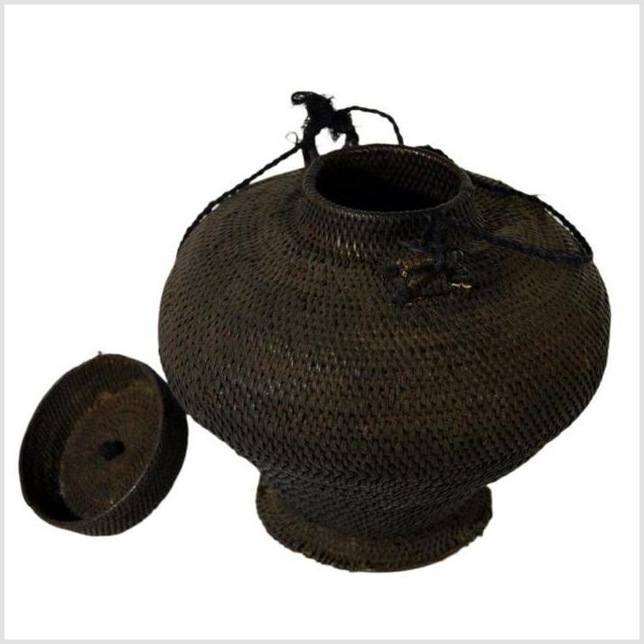 Vintage Philippines Woven Farmer's Basket-5. Asian & Chinese Furniture, Art, Antiques, Vintage Home Décor for sale at FEA Home