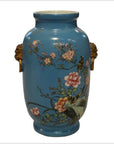 Vintage Porcelain Hand Painted Flowers and Birds Vase-1. Asian & Chinese Furniture, Art, Antiques, Vintage Home Décor for sale at FEA Home