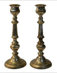Vintage Silver Plated Indian Candle Holders-1. Asian & Chinese Furniture, Art, Antiques, Vintage Home Décor for sale at FEA Home