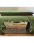 Vintage Teakwood Prayer Table - Green-2. Asian & Chinese Furniture, Art, Antiques, Vintage Home Décor for sale at FEA Home