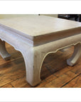 Vintage Teakwood Prayer Table - White-2. Asian & Chinese Furniture, Art, Antiques, Vintage Home Décor for sale at FEA Home