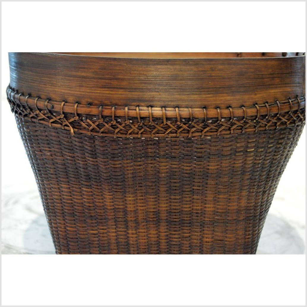 Vintage Thai Grain Basket-4. Asian & Chinese Furniture, Art, Antiques, Vintage Home Décor for sale at FEA Home