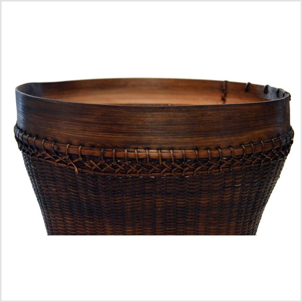 Vintage Thai Grain Basket-5. Asian & Chinese Furniture, Art, Antiques, Vintage Home Décor for sale at FEA Home