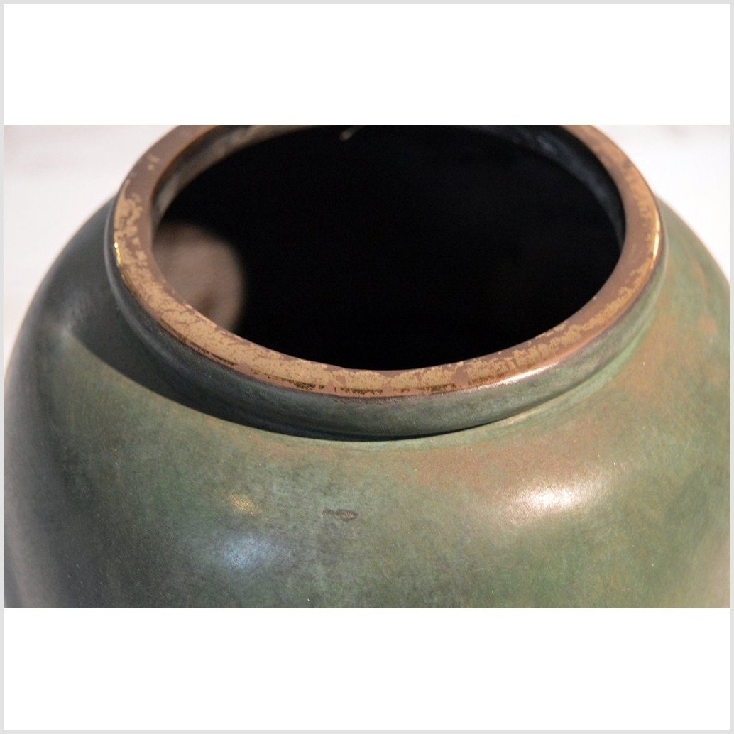 Vintage Thai Green Bronze Urn-3. Asian & Chinese Furniture, Art, Antiques, Vintage Home Décor for sale at FEA Home