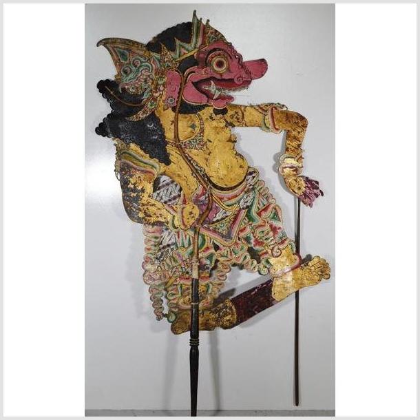 Wayang Kulit Balinese Cowhide Shadow Puppet-5. Asian & Chinese Furniture, Art, Antiques, Vintage Home Décor for sale at FEA Home