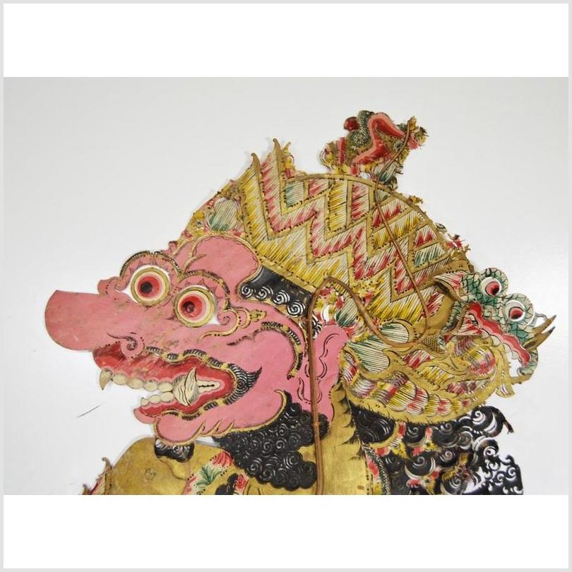 Wayang Kulit Balinese Cowhide Shadow Puppet-6. Asian & Chinese Furniture, Art, Antiques, Vintage Home Décor for sale at FEA Home