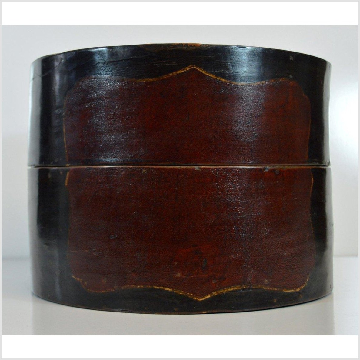 Vintage Wooden Hat Box-3. Asian & Chinese Furniture, Art, Antiques, Vintage Home Décor for sale at FEA Home