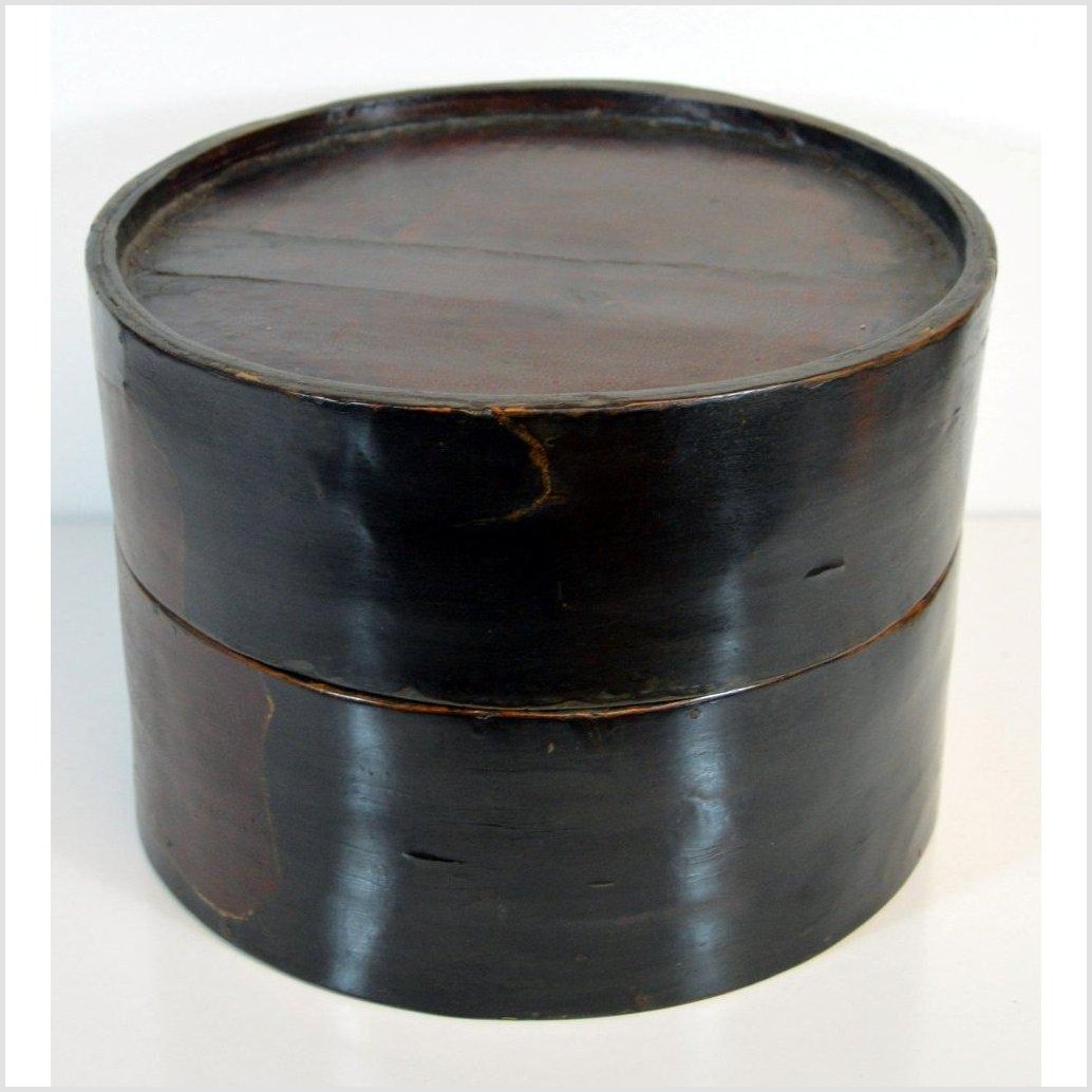 Vintage Wooden Hat Box-1. Asian & Chinese Furniture, Art, Antiques, Vintage Home Décor for sale at FEA Home