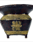 Woven Bamboo Offering Basket-2. Asian & Chinese Furniture, Art, Antiques, Vintage Home Décor for sale at FEA Home