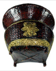 Woven Bamboo Offering Basket-3. Asian & Chinese Furniture, Art, Antiques, Vintage Home Décor for sale at FEA Home