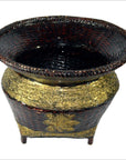 Woven Bamboo Offering Basket-6. Asian & Chinese Furniture, Art, Antiques, Vintage Home Décor for sale at FEA Home