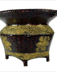 Woven Bamboo Offering Basket-7. Asian & Chinese Furniture, Art, Antiques, Vintage Home Décor for sale at FEA Home