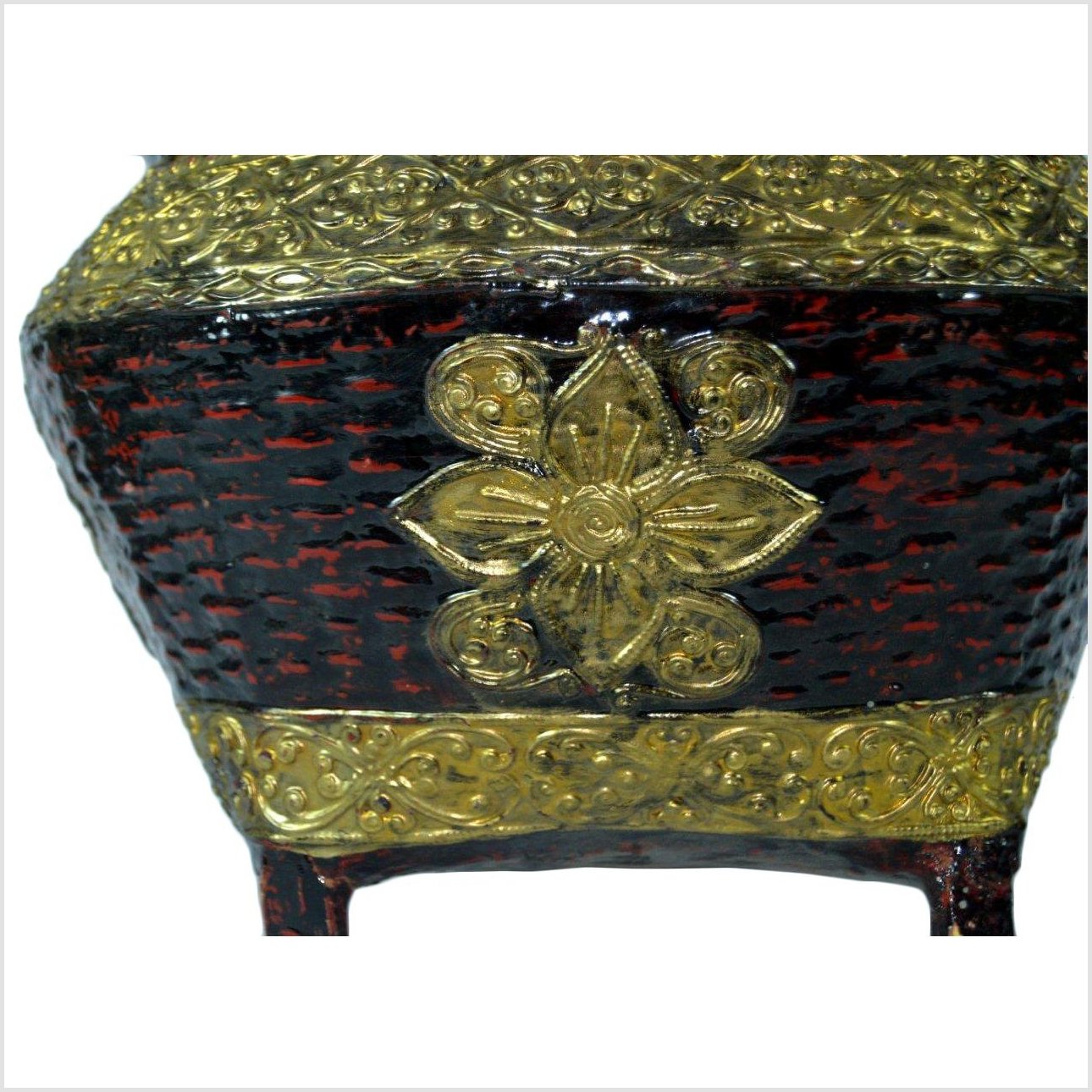 Woven Bamboo Offering Basket-8. Asian & Chinese Furniture, Art, Antiques, Vintage Home Décor for sale at FEA Home