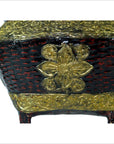 Woven Bamboo Offering Basket-8. Asian & Chinese Furniture, Art, Antiques, Vintage Home Décor for sale at FEA Home