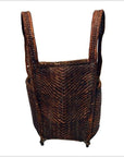 Woven Rattan Carrying Basket-4. Asian & Chinese Furniture, Art, Antiques, Vintage Home Décor for sale at FEA Home