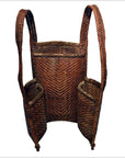 Woven Rattan Carrying Basket-1. Asian & Chinese Furniture, Art, Antiques, Vintage Home Décor for sale at FEA Home
