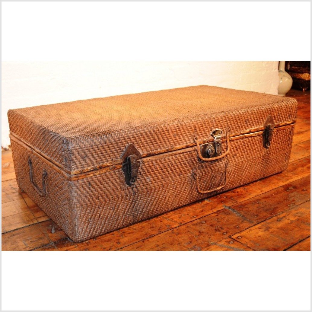 Woven Suitcase/Trunk-3. Asian & Chinese Furniture, Art, Antiques, Vintage Home Décor for sale at FEA Home