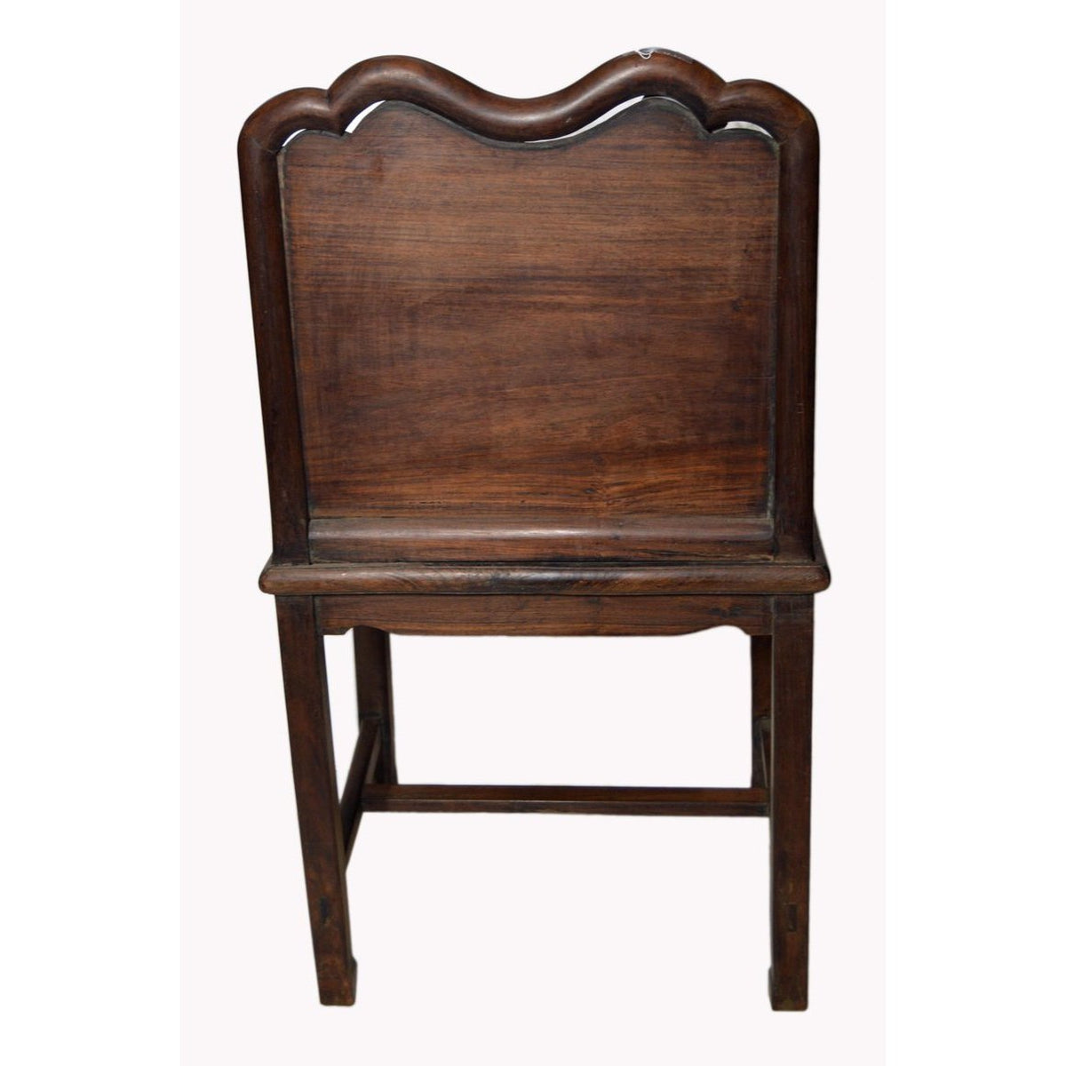 Yumu Chinese 19th Century Side Chair with Dark Lacquered Finish and Cartouche-3. Asian & Chinese Furniture, Art, Antiques, Vintage Home Décor for sale at FEA Home