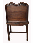 Yumu Chinese 19th Century Side Chair with Dark Lacquered Finish and Cartouche-3. Asian & Chinese Furniture, Art, Antiques, Vintage Home Décor for sale at FEA Home