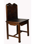 Yumu Chinese 19th Century Side Chair with Dark Lacquered Finish and Cartouche-5. Asian & Chinese Furniture, Art, Antiques, Vintage Home Décor for sale at FEA Home
