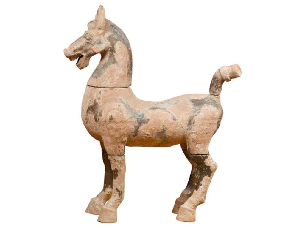 Large Chinese Han Dynasty Period Terracotta Horse | FEA Home
