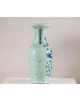19th Century Porcelain Vase with Cobalt Blue Scholar Images