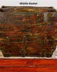 Wooden Rice Measure Baskets with Handles, Sold Each