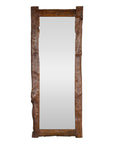 Antique Country Style Driftwood Made into Full Length Mirror, Rustic Character