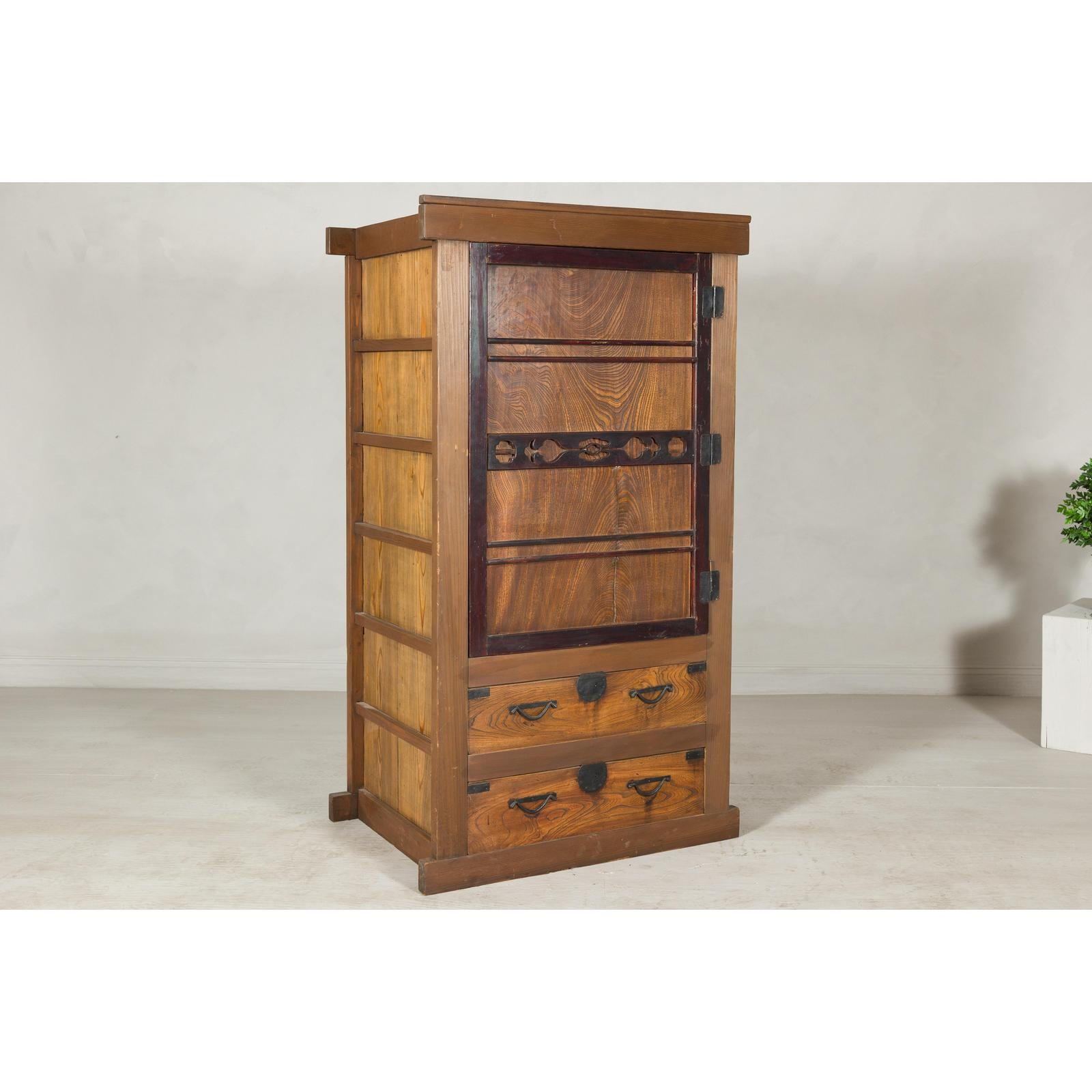 Meiji-era Mizuya Dansu, Circa 1900 –  Kitchen Cabinet