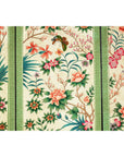 Hand-Painted Floral Screen with Butterflies, Vintage Four-Panel Divider