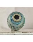 Greenish-Brown Studio Vase with Rounded Belly and Tapered Base, Signed