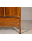 Late Qing Dynasty Elm Armoire with Storage Drawers and Hidden Lower Compartment
