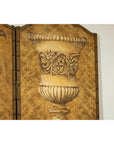 Neoclassical Style Folding Screen Room Divider with Architectural Motifs