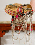 Ulo Tribal Akha Woman's Headdress with Framework of Bamboo and Beads
