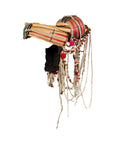 Ulo Tribal Akha Woman's Headdress with Framework of Bamboo and Beads