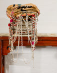 Ulo Tribal Akha Woman's Headdress with Framework of Bamboo and Beads