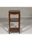 Three-Tiered Accent Table with Horse Hoof Feet